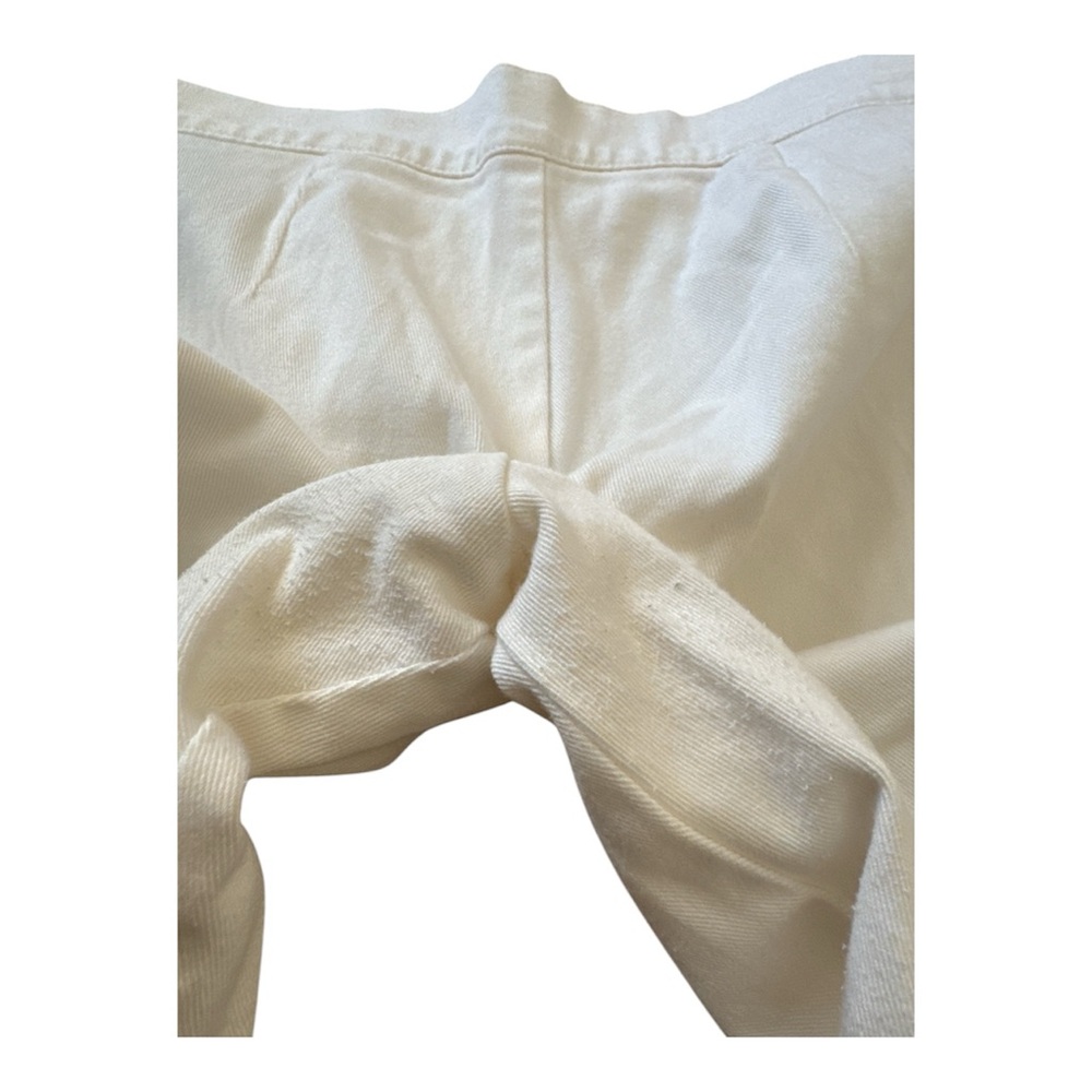 Urban Outfitters White Wide Leg Pants Zip Front Size 4 - Picture 7 of 7